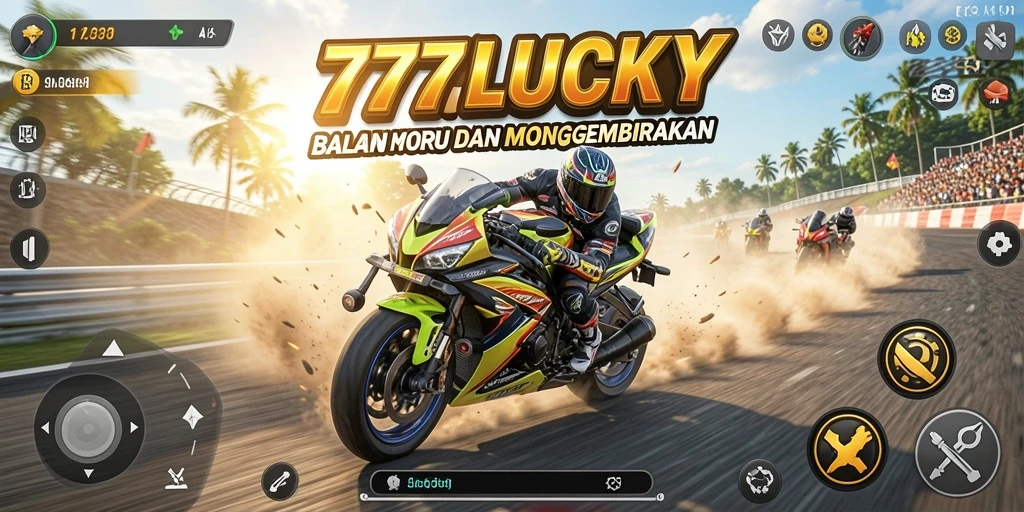 Gameplay balapan motor yang menarik dan penuh adrenalin.