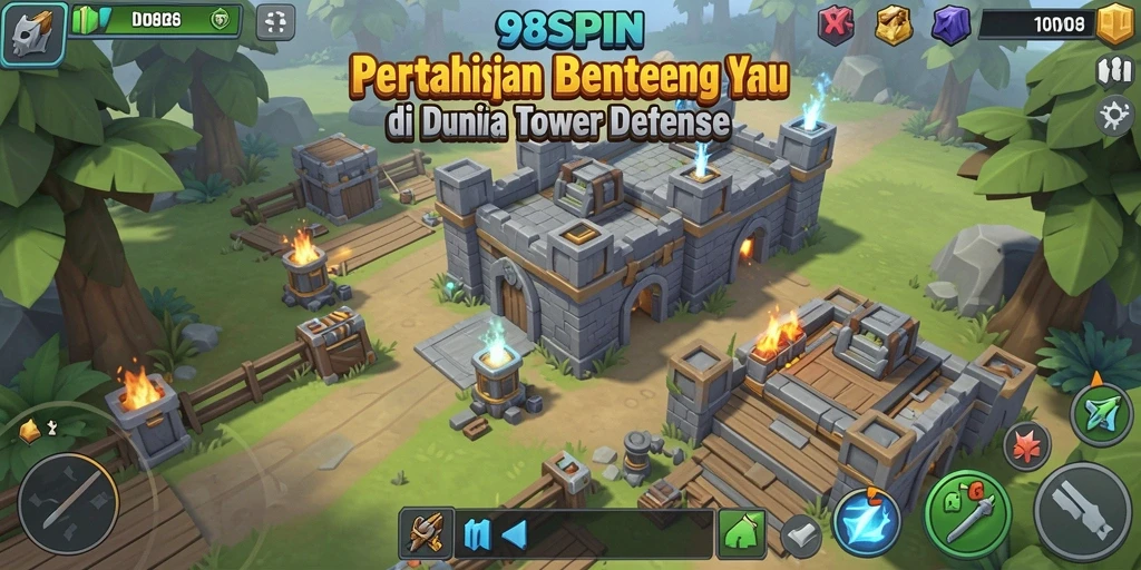 Gameplay menarik dalam 98SPIN Tower Defense yang menegangkan.