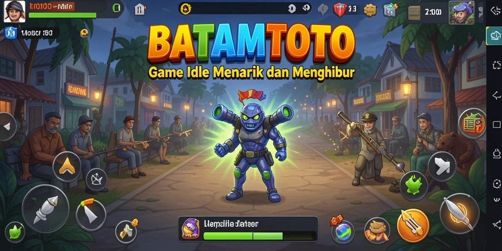 Screenshot gameplay BATAMTOTO menampilkan aksi Idle yang menghibur.