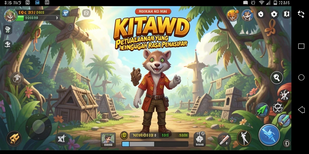 Screenshot permainan <strong>KITAWD</strong> menunjukkan momen petualangan yang mendebarkan.