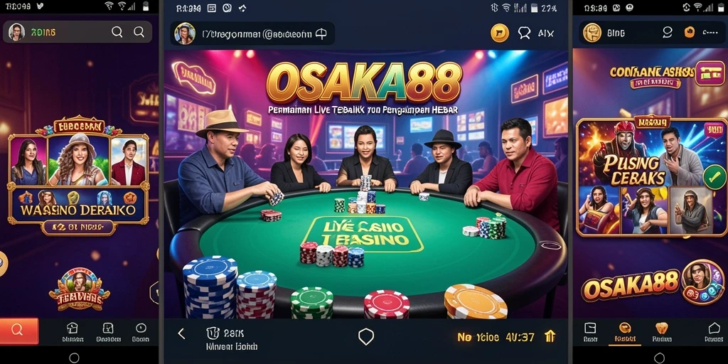 Tampilan gameplay OSAKA88 yang menarik dan interaktif di Live Casino.