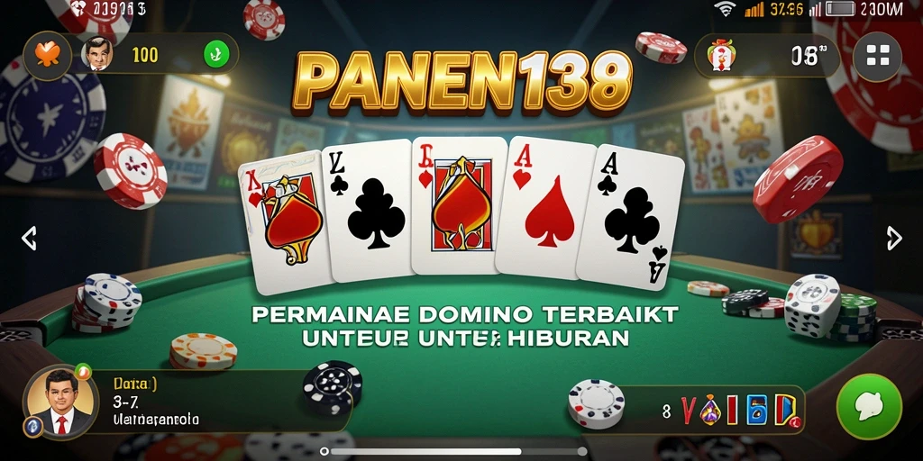 Tampilan utama gameplay dominonya yang seru dan menegangkan.