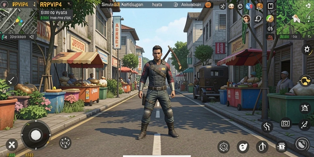 Tampilan gameplay RPVIP4 yang interaktif dan imersif.